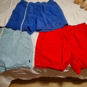 3 pair of polo swim trunks
